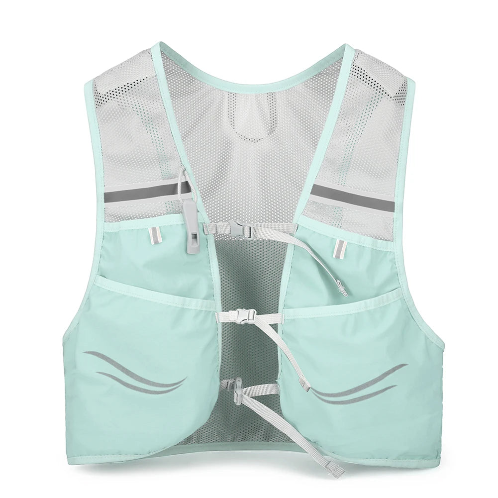 Outdoor Trail Running Backpack Ultralight Breathable Hydration Vest Running Bag Marathon Bicycle Bag for Marathon Cycling Hiking