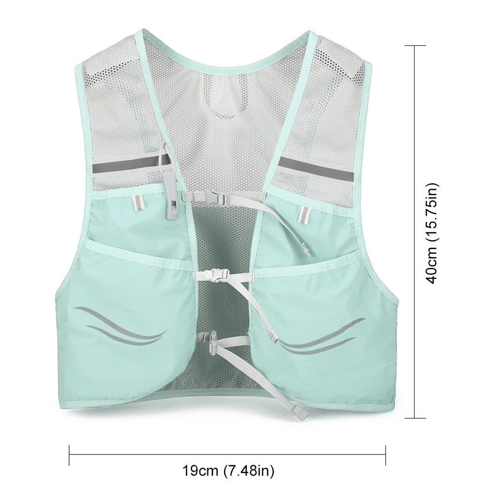 Outdoor Trail Running Backpack Ultralight Breathable Hydration Vest Running Bag Marathon Bicycle Bag for Marathon Cycling Hiking