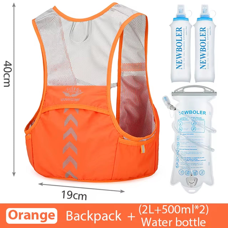 Outdoor Trail Running Backpack Ultralight Running Race Hydration Vest Marathon Bicycle Bag for Women Men Marathon Cycling Hiking