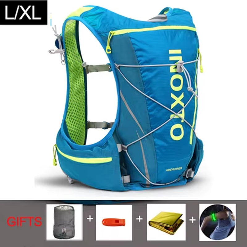 Running Hydration Vest Backpack Men Women Outdoor Sport Backpacks Trail Marathon Jogging Hiking Rucksack with Water Bag Flask