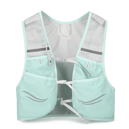 Outdoor Trail Running Backpack Ultralight Breathable Hydration Vest Running Bag Marathon Bicycle Bag for Marathon Cycling Hiking