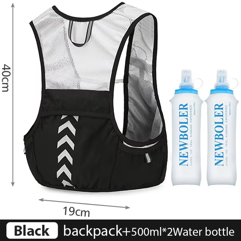 Outdoor Trail Running Backpack Ultralight Running Race Hydration Vest Marathon Bicycle Bag for Women Men Marathon Cycling Hiking