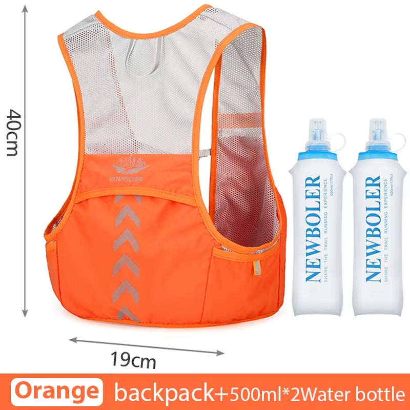 Outdoor Trail Running Backpack Ultralight Running Race Hydration Vest Marathon Bicycle Bag for Women Men Marathon Cycling Hiking