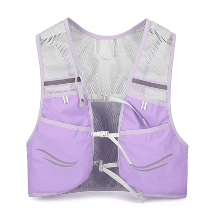 Outdoor Trail Running Backpack Ultralight Breathable Hydration Vest Running Bag Marathon Bicycle Bag for Marathon Cycling Hiking