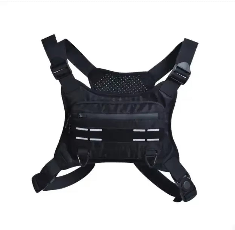Sports Chest Bag Water Resistant Lightweight Front Chest Pack Running Vest Bag with Built-In Phone Holder Extra Storage 가방 Bolsa