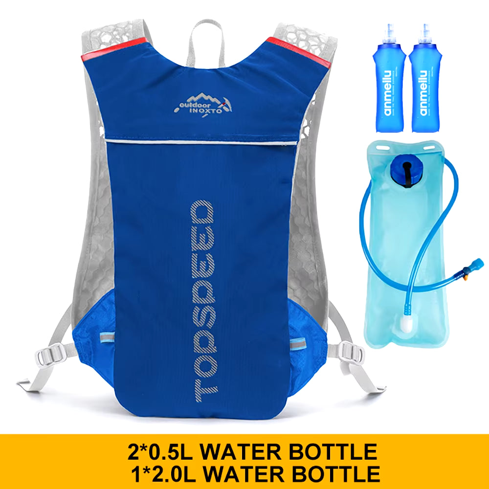 Outdoor Trail Running 5L Ultralight Backpack Hydration Jogging Vest Men Breathable Marathon Bicycle Bag Water Bottle 500ML