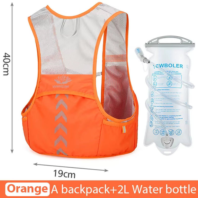 Outdoor Trail Running Backpack Ultralight Running Race Hydration Vest Marathon Bicycle Bag for Women Men Marathon Cycling Hiking