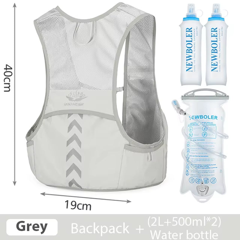Outdoor Trail Running Backpack Ultralight Running Race Hydration Vest Marathon Bicycle Bag for Women Men Marathon Cycling Hiking
