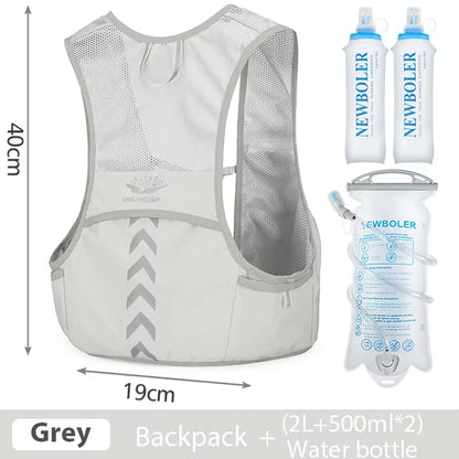 Outdoor Trail Running Backpack Ultralight Running Race Hydration Vest Marathon Bicycle Bag for Women Men Marathon Cycling Hiking