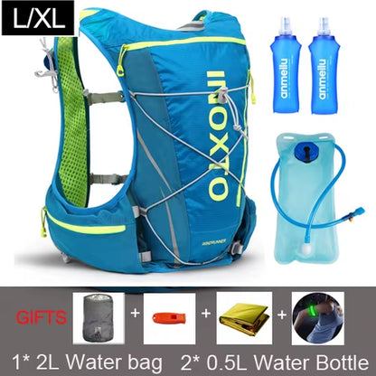 Running Hydration Vest Backpack Men Women Outdoor Sport Backpacks Trail Marathon Jogging Hiking Rucksack with Water Bag Flask