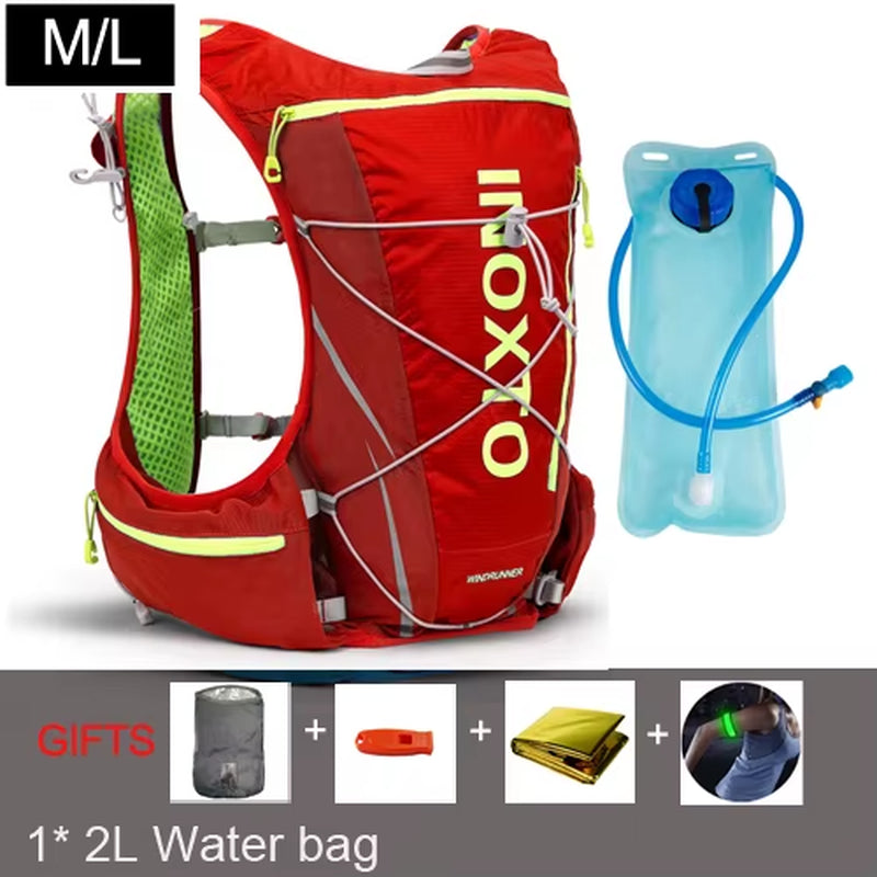 Running Hydration Vest Backpack Men Women Outdoor Sport Backpacks Trail Marathon Jogging Hiking Rucksack with Water Bag Flask