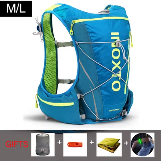 Running Hydration Vest Backpack Men Women Outdoor Sport Backpacks Trail Marathon Jogging Hiking Rucksack with Water Bag Flask