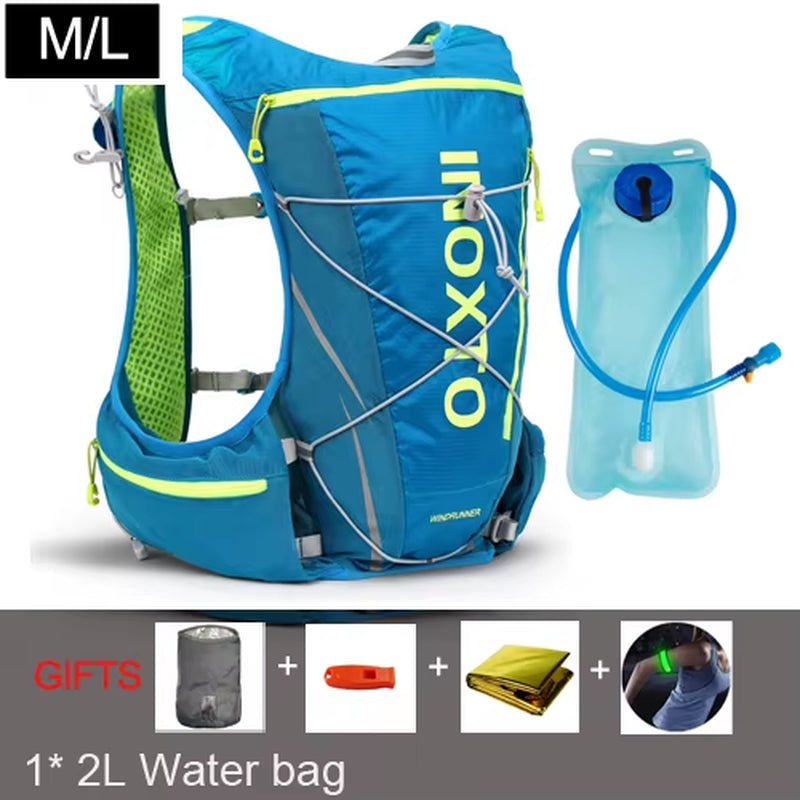 Running Hydration Vest Backpack Men Women Outdoor Sport Backpacks Trail Marathon Jogging Hiking Rucksack with Water Bag Flask