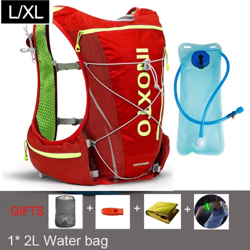 Running Hydration Vest Backpack Men Women Outdoor Sport Backpacks Trail Marathon Jogging Hiking Rucksack with Water Bag Flask