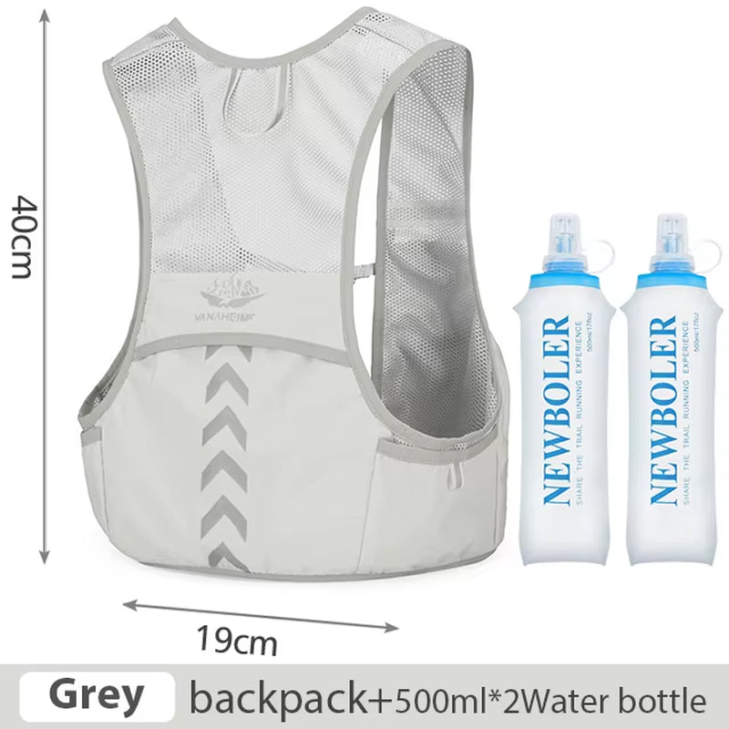 Outdoor Trail Running Backpack Ultralight Running Race Hydration Vest Marathon Bicycle Bag for Women Men Marathon Cycling Hiking