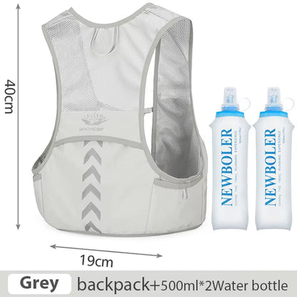 Outdoor Trail Running Backpack Ultralight Running Race Hydration Vest Marathon Bicycle Bag for Women Men Marathon Cycling Hiking