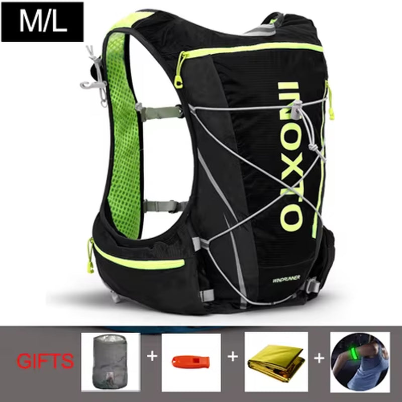 Running Hydration Vest Backpack Men Women Outdoor Sport Backpacks Trail Marathon Jogging Hiking Rucksack with Water Bag Flask