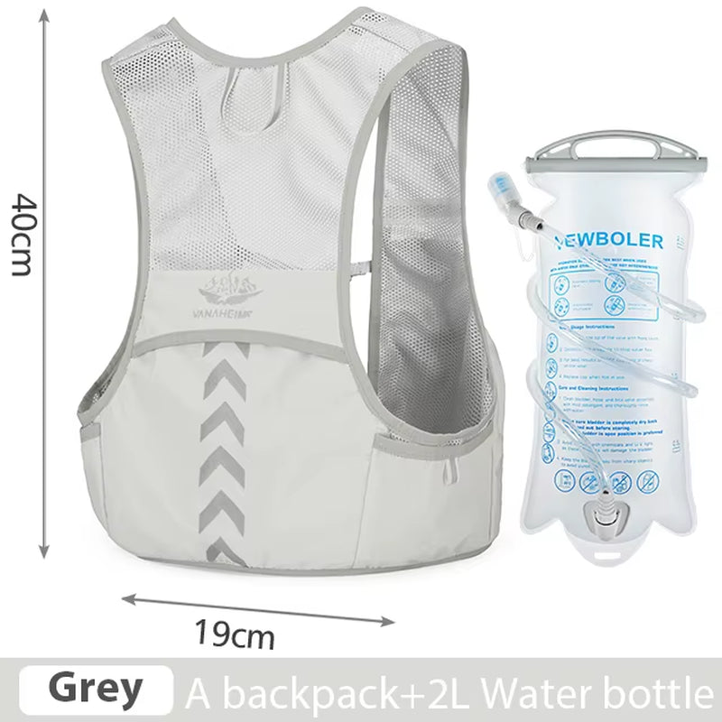 Outdoor Trail Running Backpack Ultralight Running Race Hydration Vest Marathon Bicycle Bag for Women Men Marathon Cycling Hiking